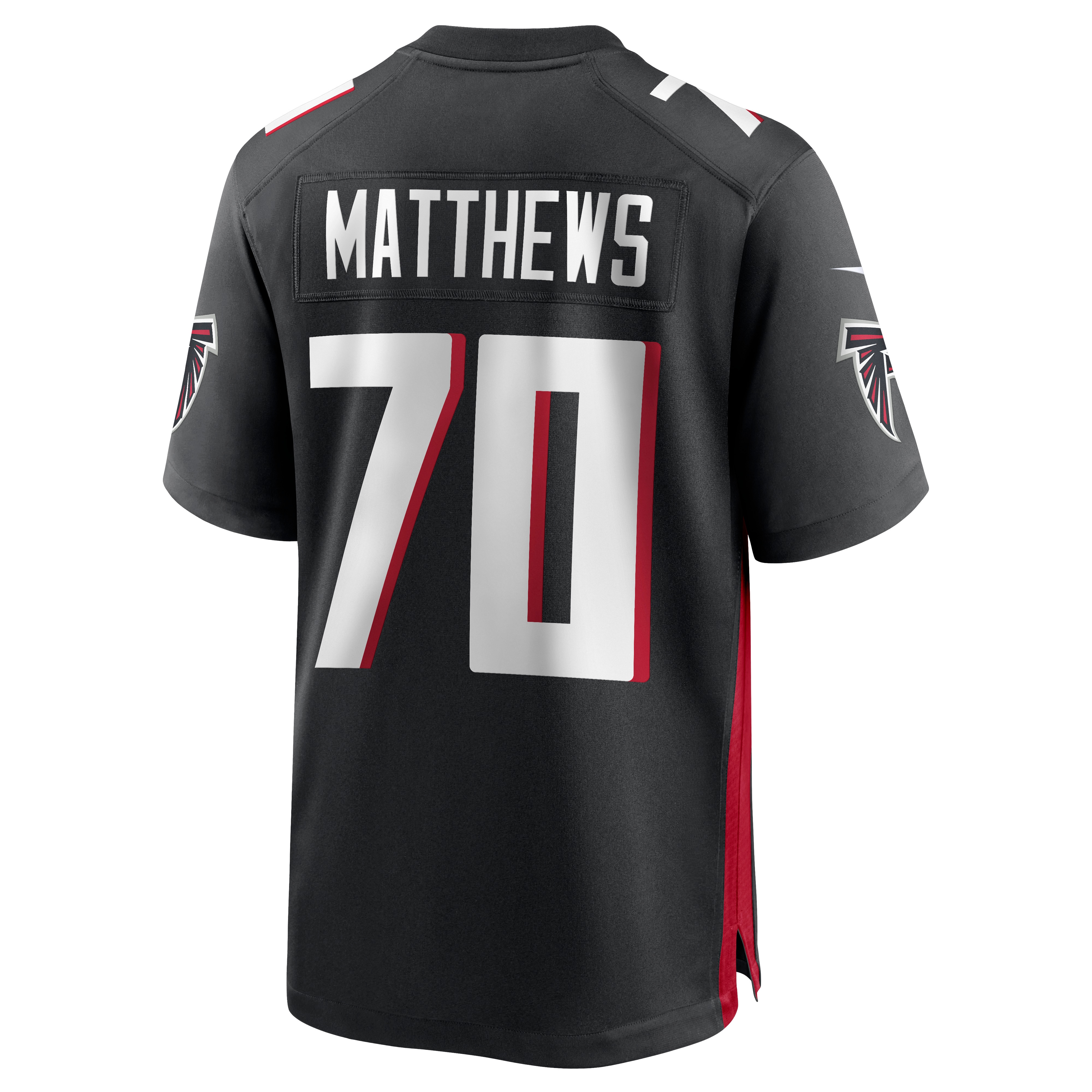 Men's Atlanta Falcons Jake Matthews Black Game Jersey JS8946 nicesnker - Image 3