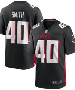 Men's Atlanta Falcons Keith Smith Black Game Jersey JS4805 nicesnker