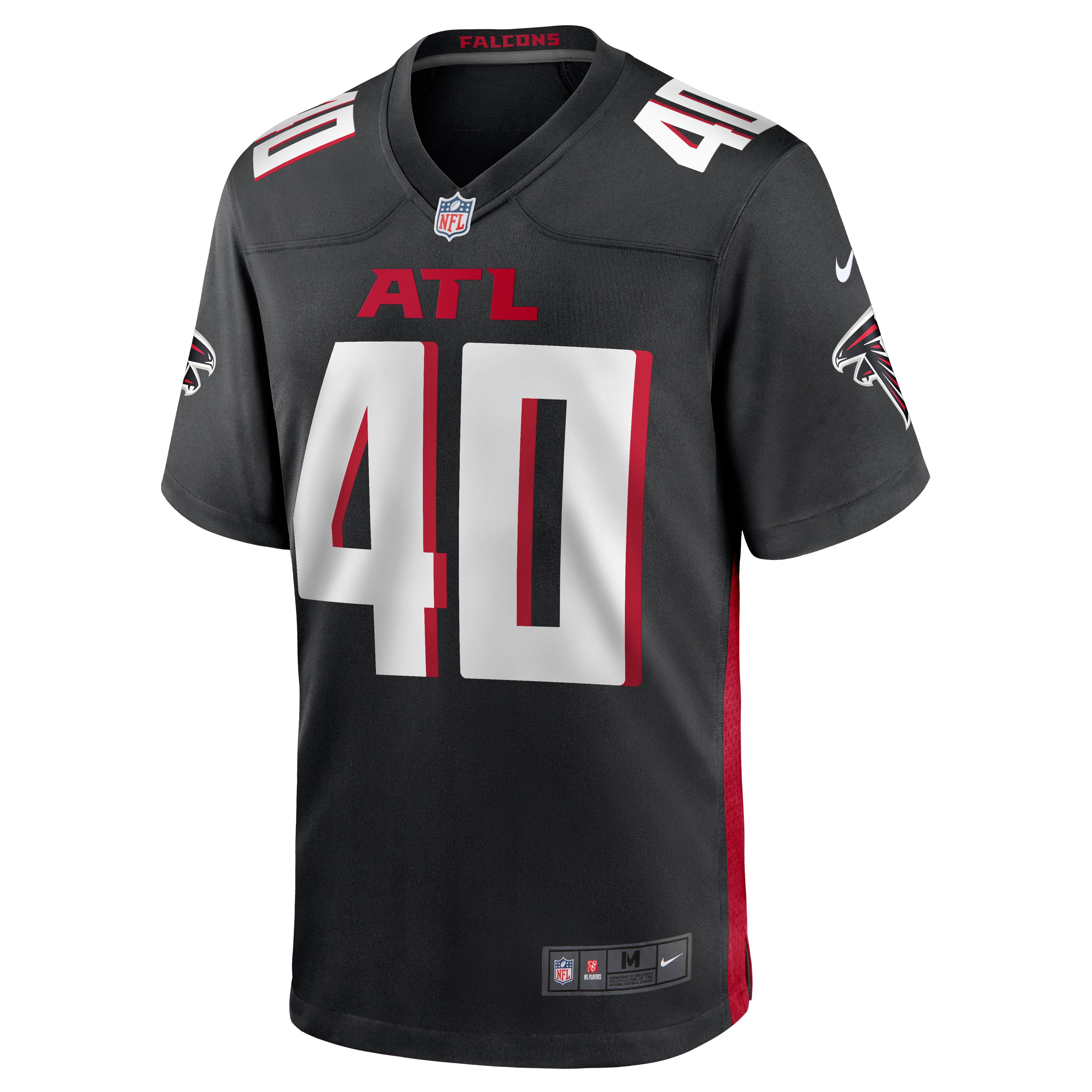 Men's Atlanta Falcons Keith Smith Black Game Jersey JS4805 nicesnker - Image 2