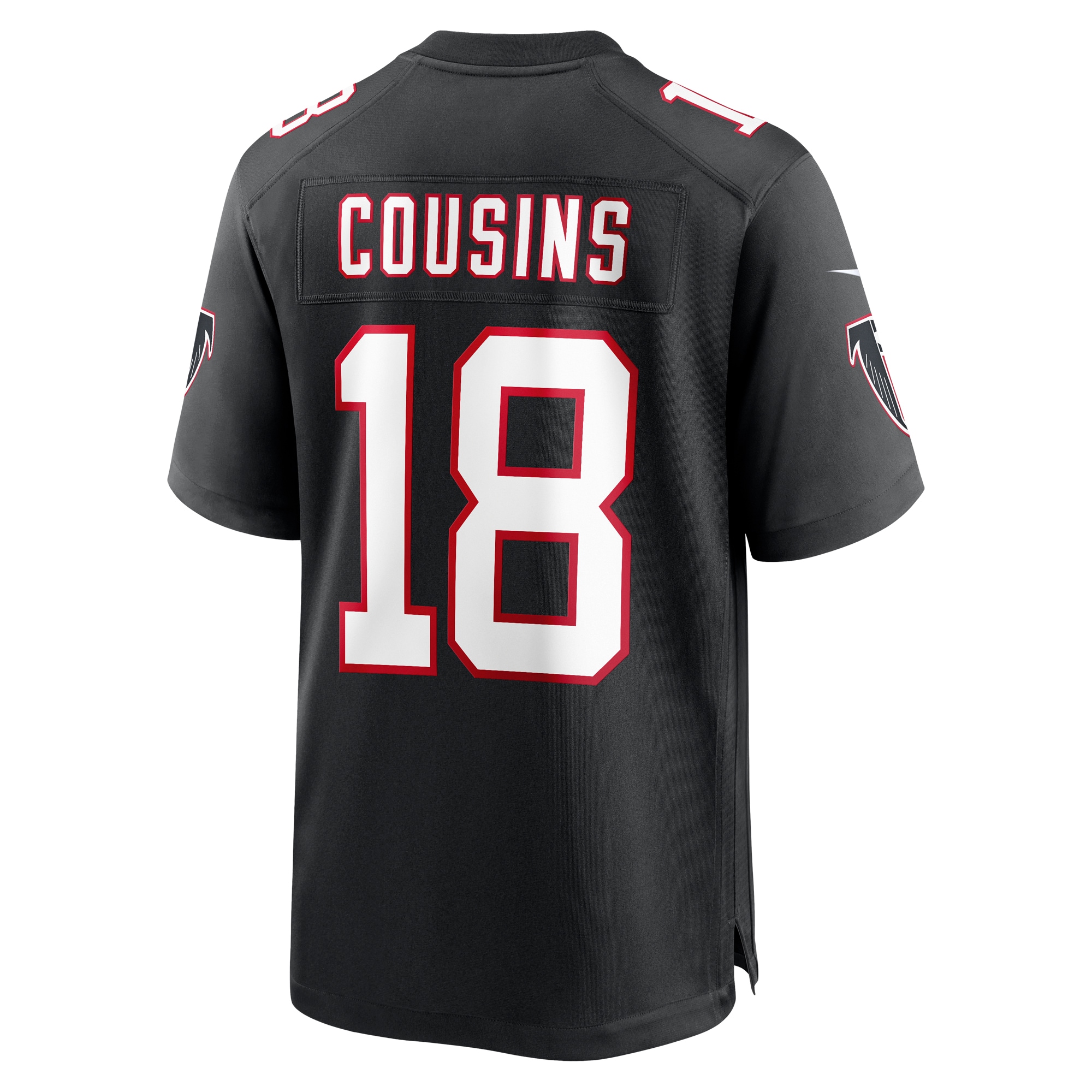 Men's Atlanta Falcons Kirk Cousins Black Alternate Game Player Jersey JS5757 nicesnker - Image 3