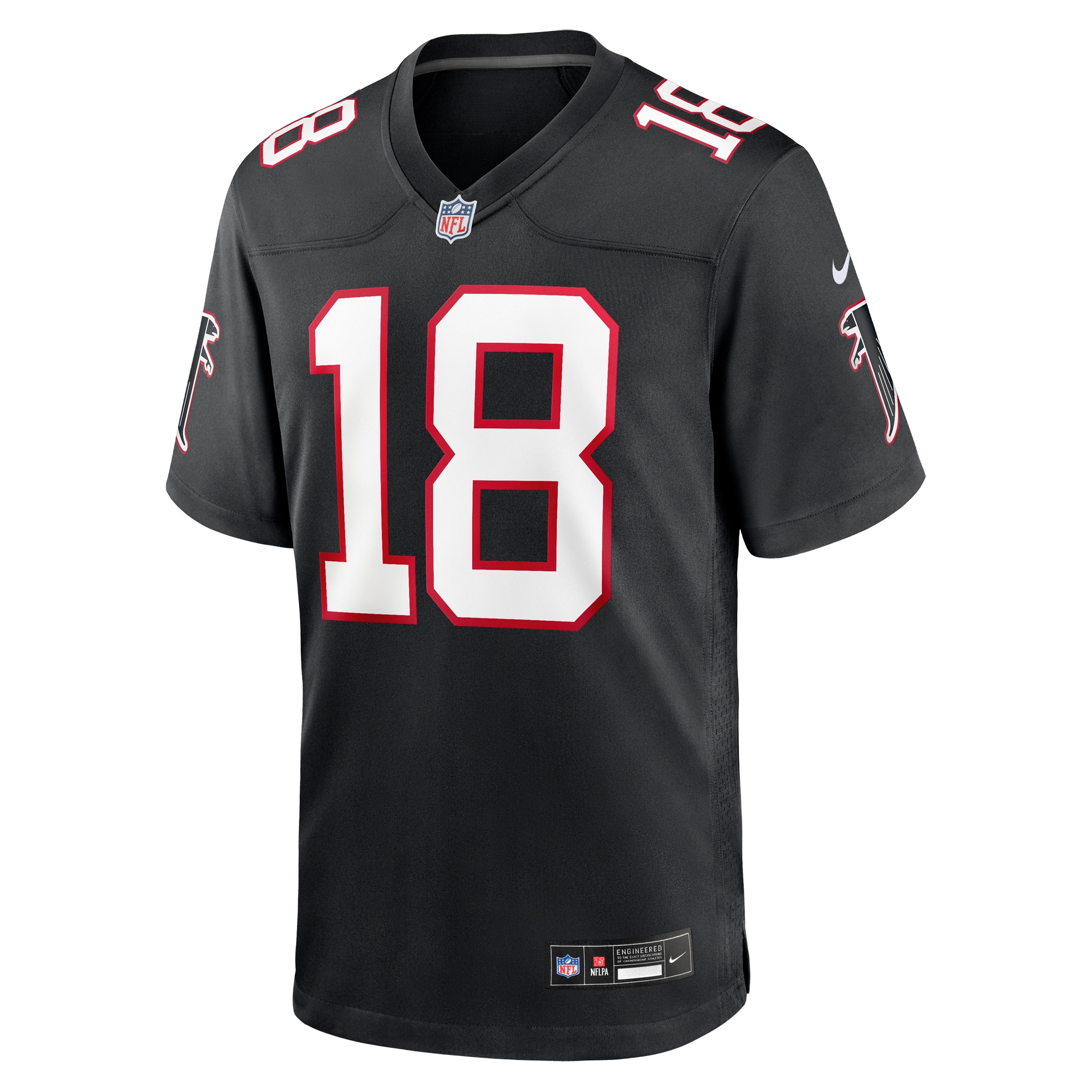 Men's Atlanta Falcons Kirk Cousins Black Alternate Game Player Jersey JS5757 nicesnker - Image 2