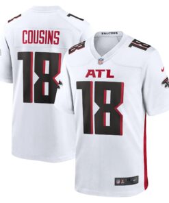 Men's Atlanta Falcons Kirk Cousins White Game Player Jersey JS4302 nicesnker