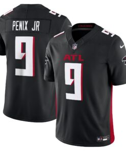 Men's Atlanta Falcons Michael Penix Jr. Black Vapor F.U.S.E. Limited Jersey JS4608 nicesnker
