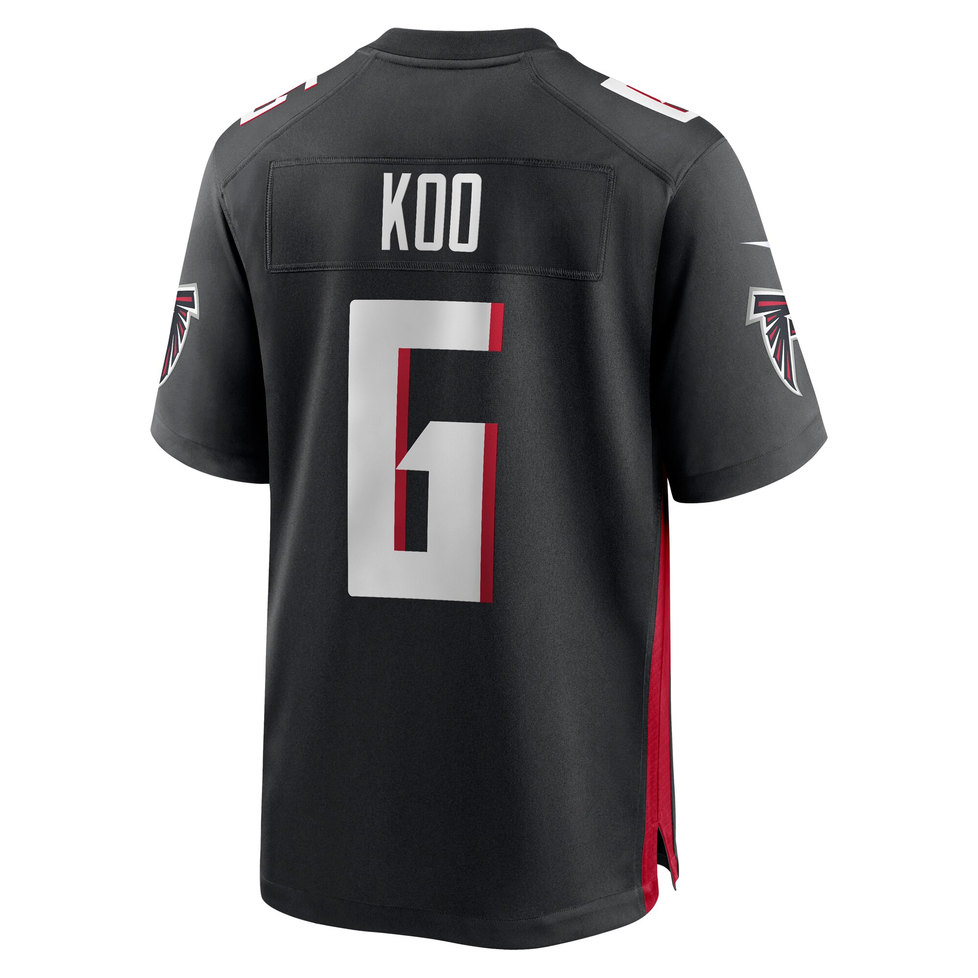 Men's Atlanta Falcons Younghoe Koo Black Team Game Jersey JS2564 nicesnker - Image 3