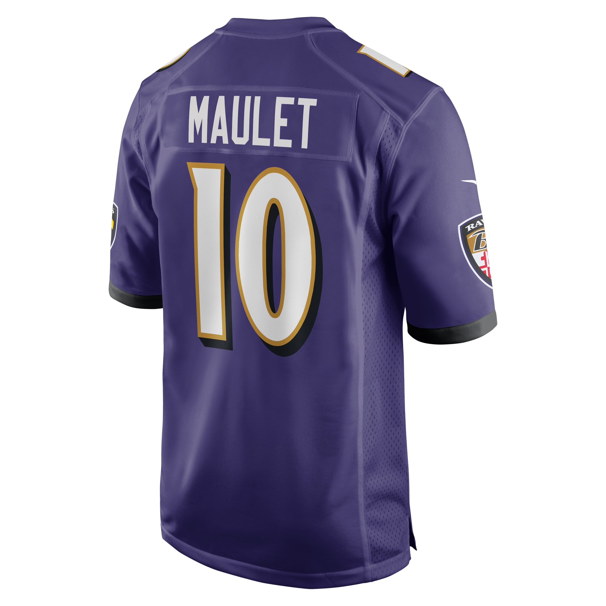 Men's Baltimore Ravens Arthur Maulet Purple Game Jersey JS3996 nicesnker - Image 3