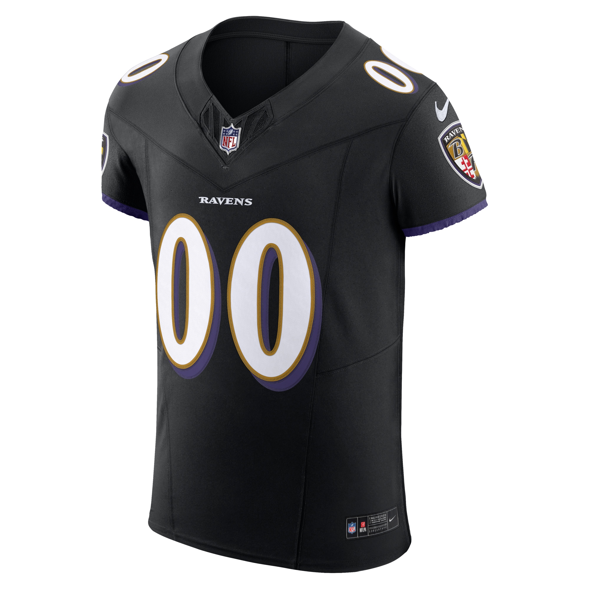 Men's Baltimore Ravens Black Vapor F.U.S.E. Elite Custom Jersey JS5184 nicesnker - Image 2