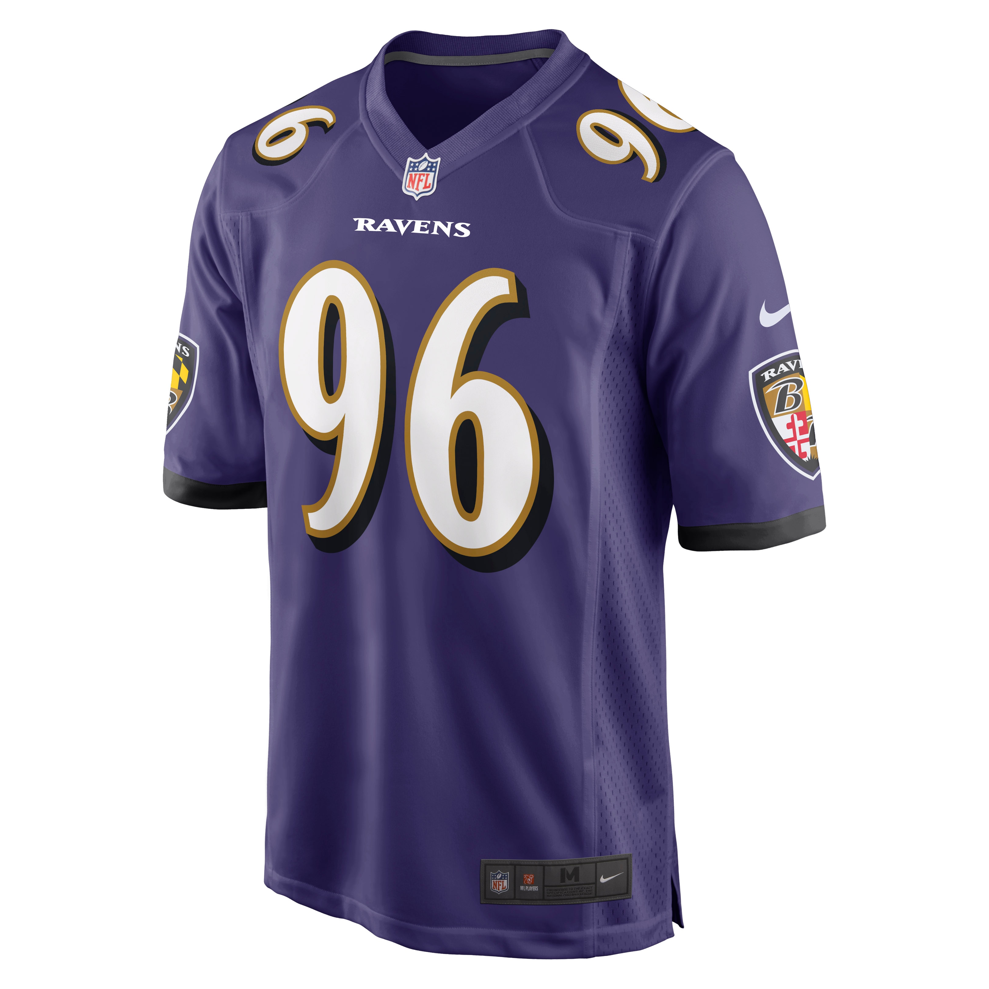 Men's Baltimore Ravens Broderick Washington Purple Game Player Jersey JS3793 nicesnker - Image 2