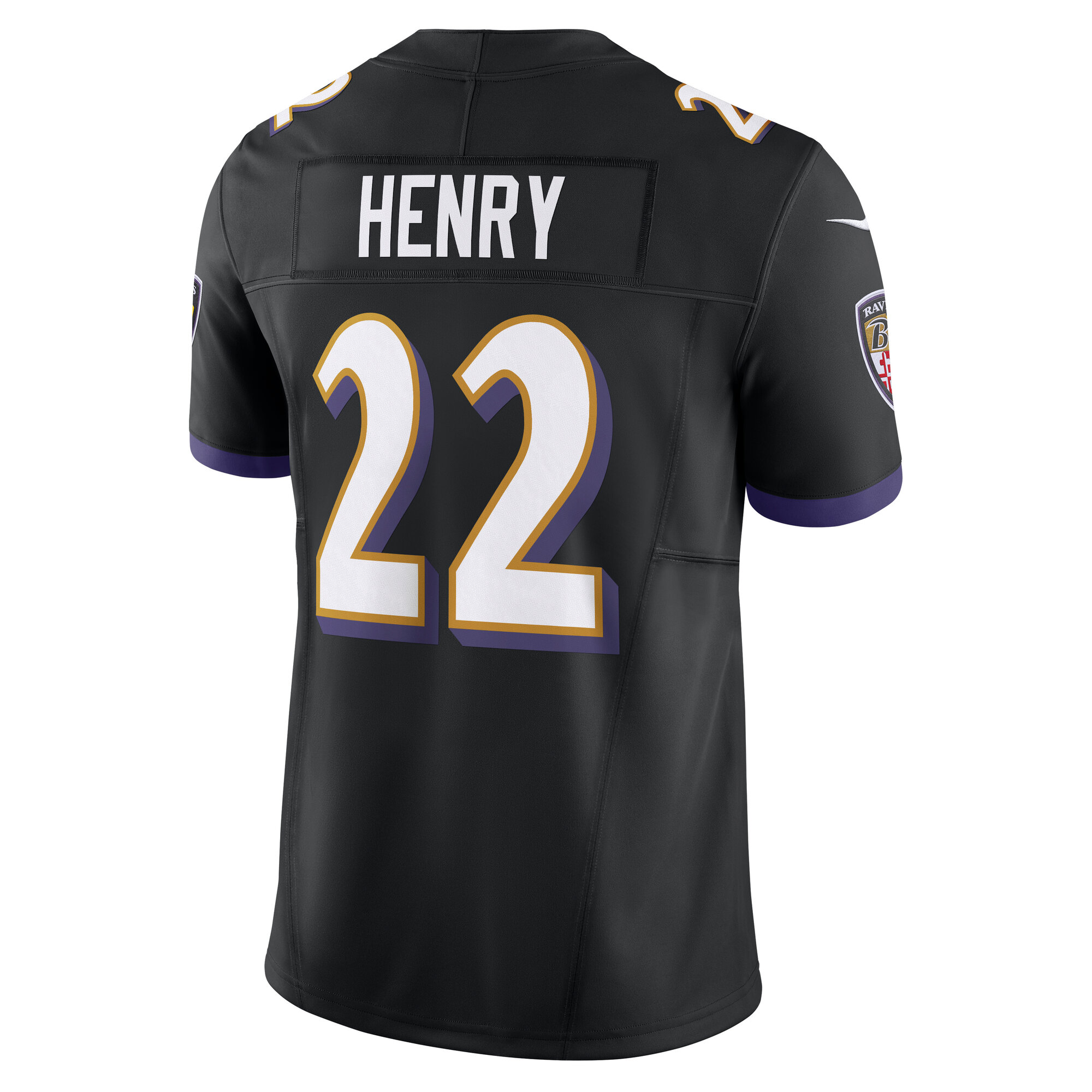 Men's Baltimore Ravens Derrick Henry Black Vapor F.U.S.E. Limited Jersey JS7926 nicesnker - Image 3