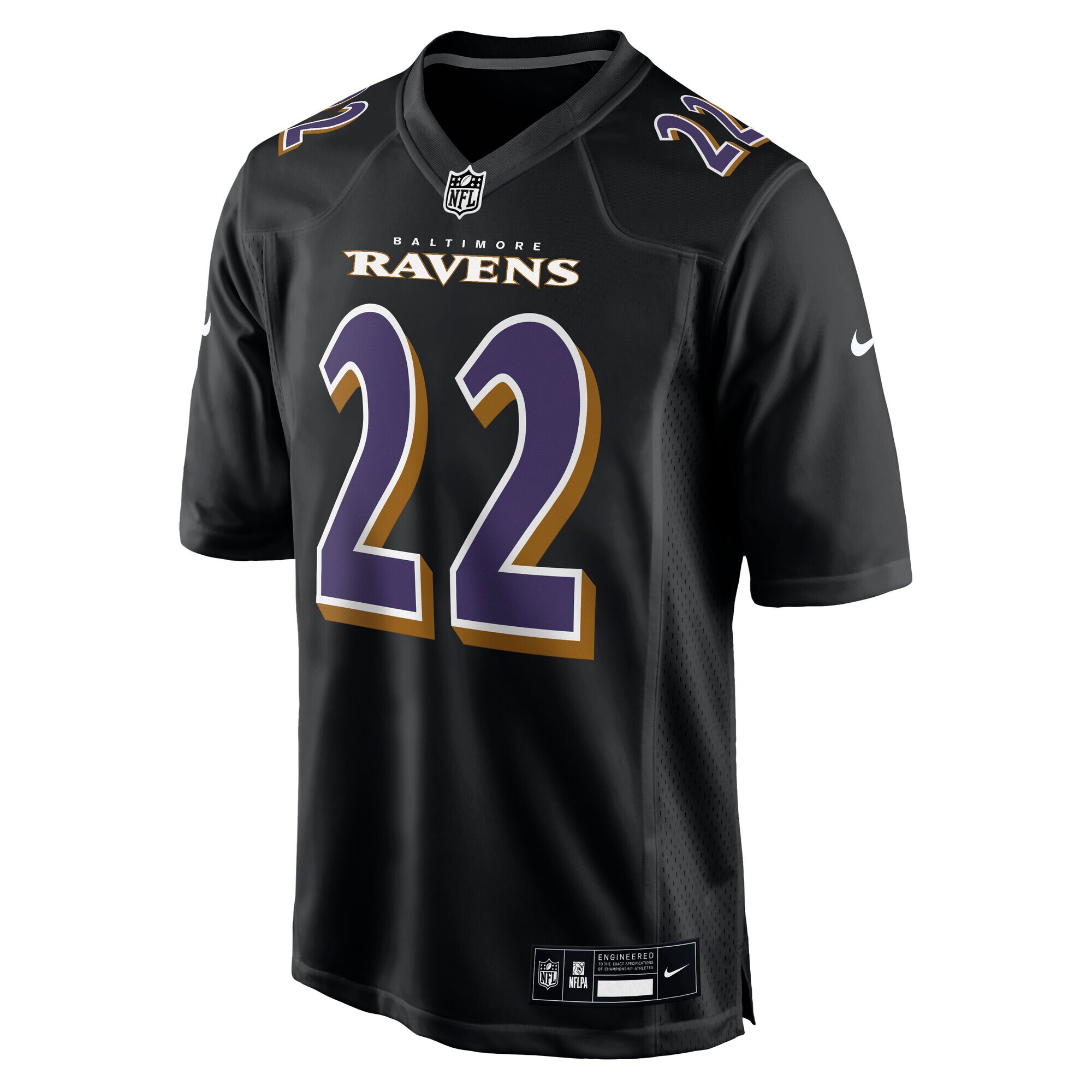 Men's Baltimore Ravens Derrick Henry Carbon Black Fashion Jersey JS8217 nicesnker - Image 3