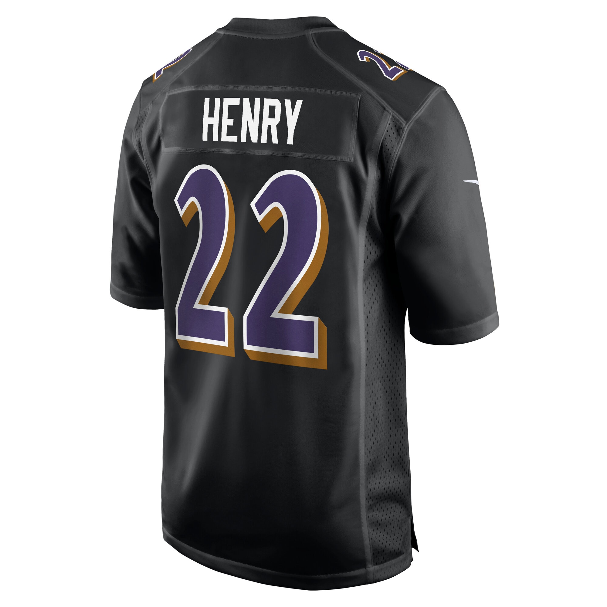 Men's Baltimore Ravens Derrick Henry Carbon Black Fashion Jersey JS8217 nicesnker - Image 2