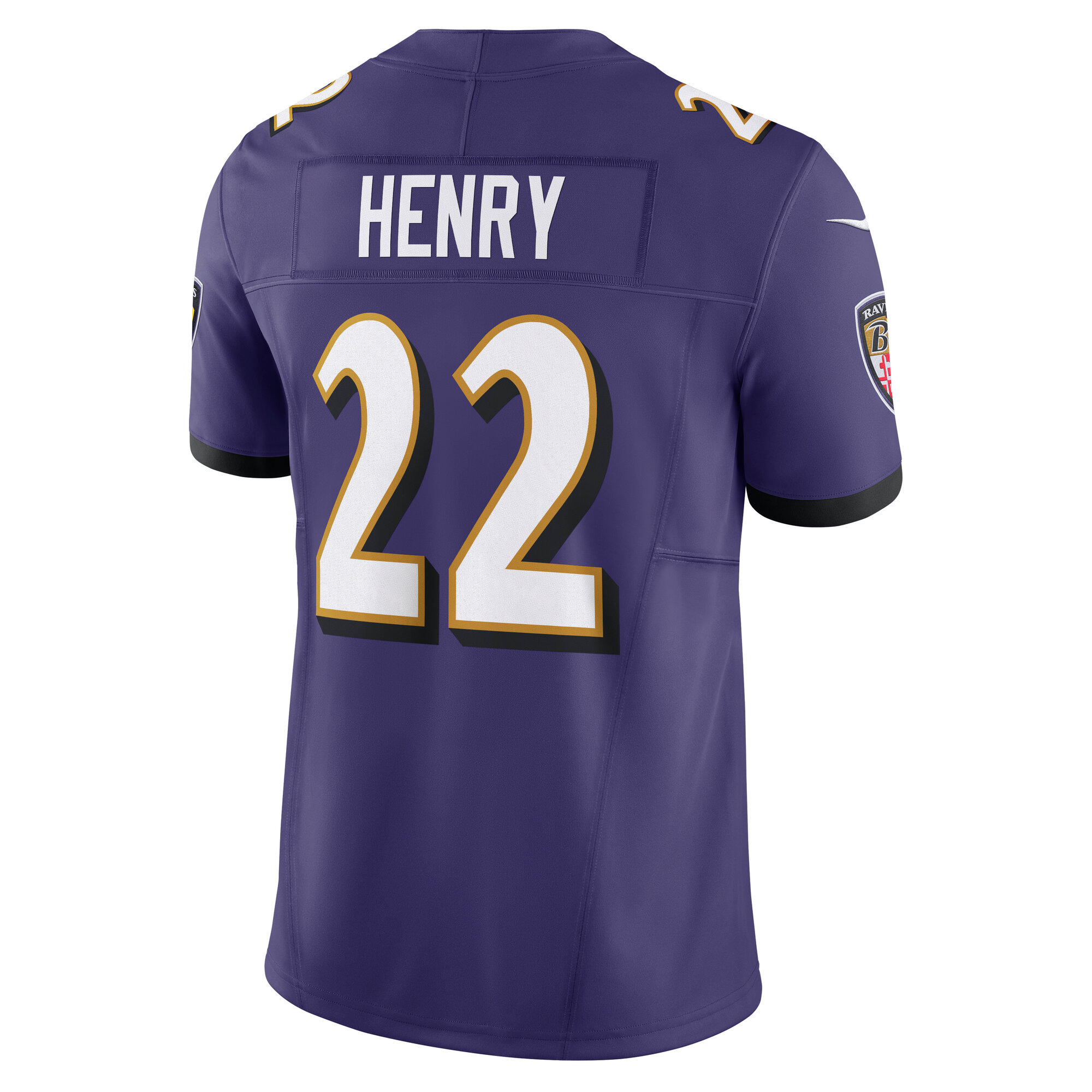 Men's Baltimore Ravens Derrick Henry Purple Vapor F.U.S.E. Limited Jersey JS4989 nicesnker - Image 3