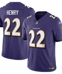 Men's Baltimore Ravens Derrick Henry Purple Vapor F.U.S.E. Limited Jersey JS4989 nicesnker