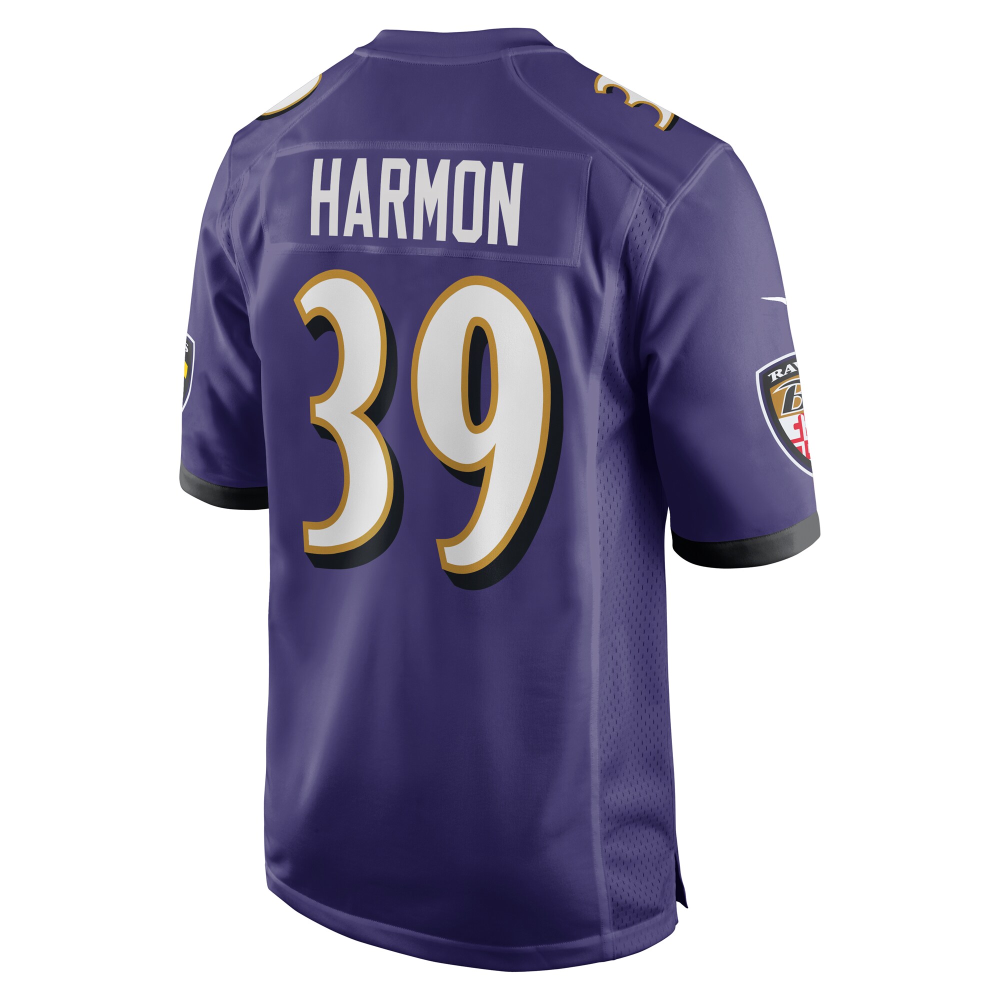 Men's Baltimore Ravens Duron Harmon Purple Game Jersey JS9572 nicesnker - Image 3