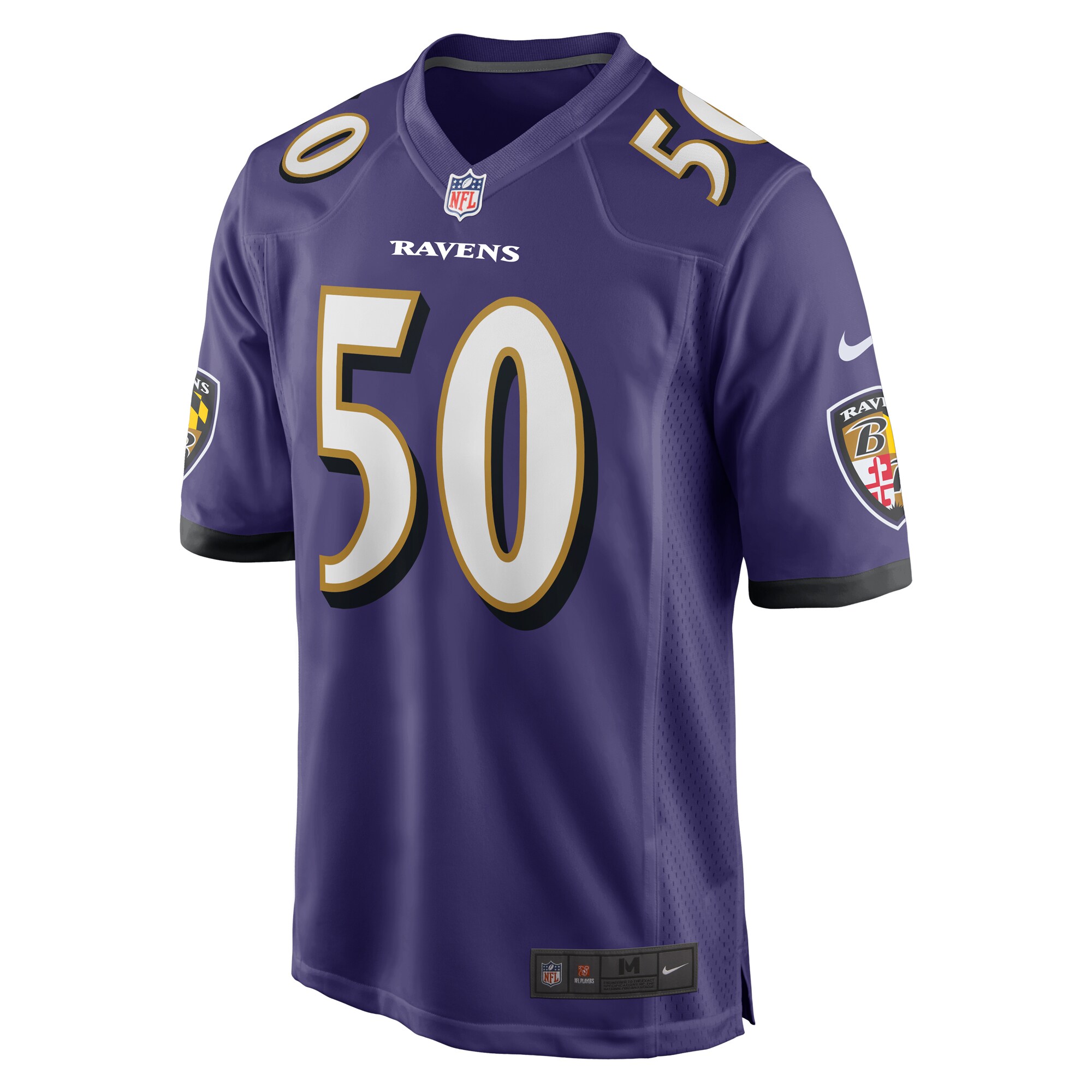 Men's Baltimore Ravens Kyle Van Noy Purple Game Jersey JS8957 nicesnker - Image 2