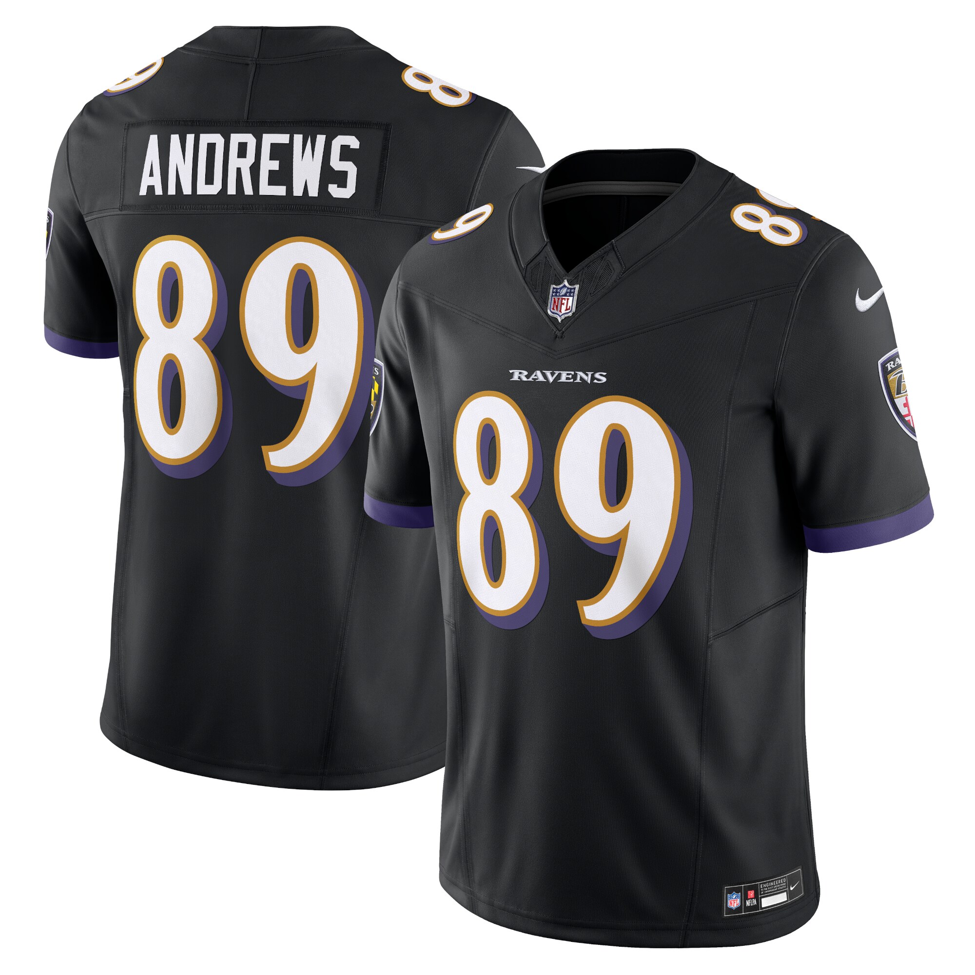 Men's Baltimore Ravens Mark Andrews Black Vapor F.U.S.E. Limited Jersey JS6002 nicesnker