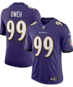 Men's Baltimore Ravens Odafe Oweh Purple Vapor Limited Jersey JS3353 nicesnker
