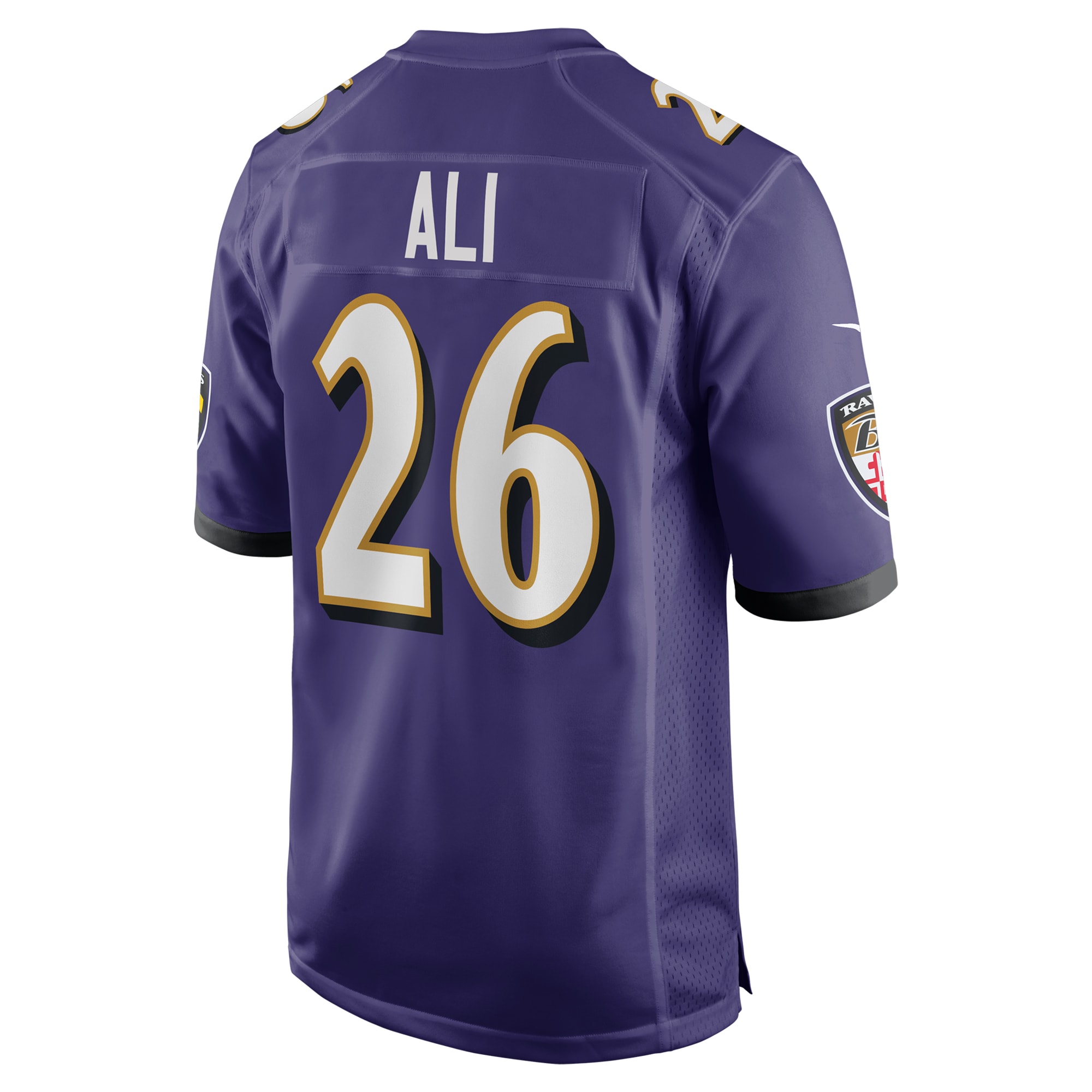 Men's Baltimore Ravens Rasheen Ali Purple Team Game Jersey JS3929 nicesnker - Image 3