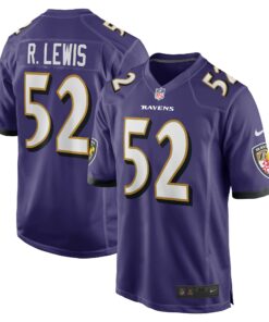 Men's Baltimore Ravens Ray Lewis Purple Retired Player Jersey JS4772 nicesnker