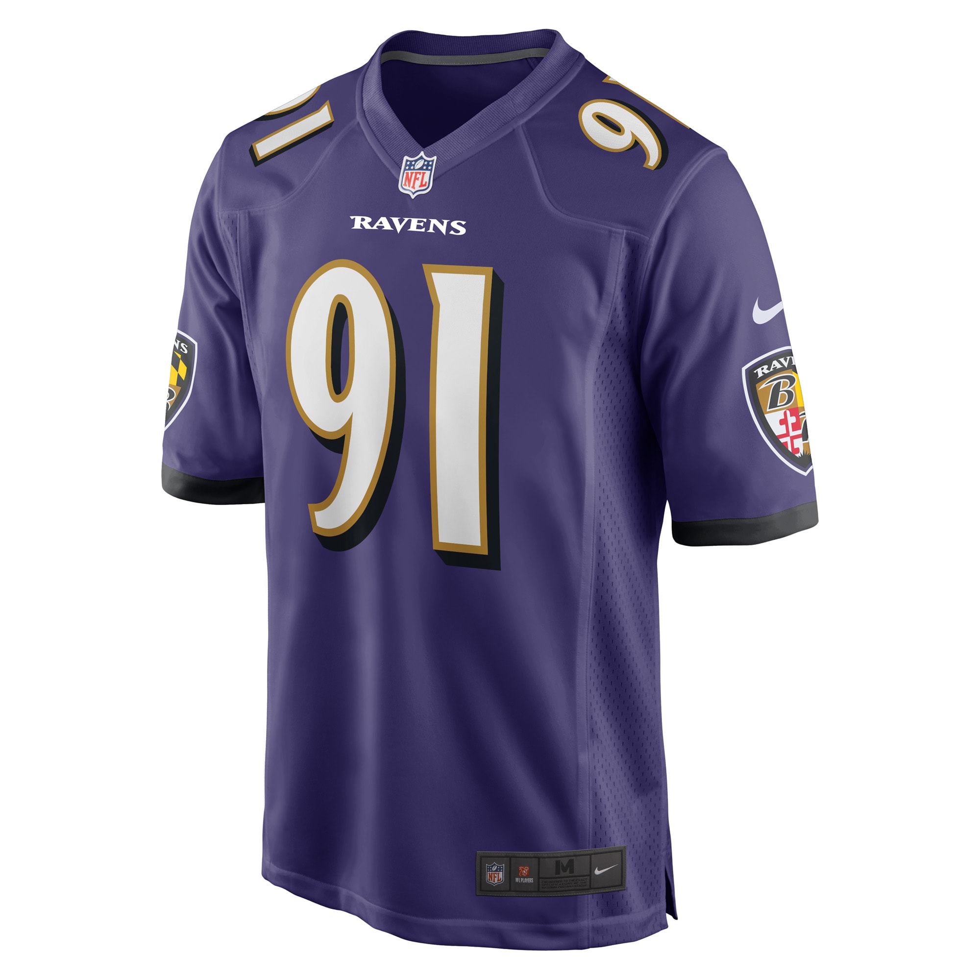 Men's Baltimore Ravens Rayshad Nichols Purple Game Player Jersey JS5721 nicesnker - Image 2
