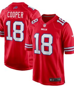 Men's Buffalo Bills Amari Cooper Red 2nd Alternate Game Jersey JS4269 nicesnker