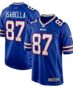 Men's Buffalo Bills Andy Isabella Royal Team Game Jersey JS8448 nicesnker