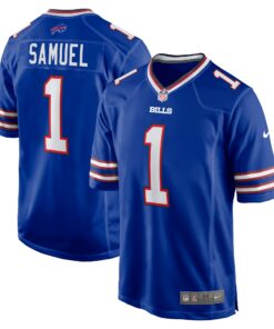 Men's Buffalo Bills Curtis Samuel Royal Game Jersey JS1741 nicesnker