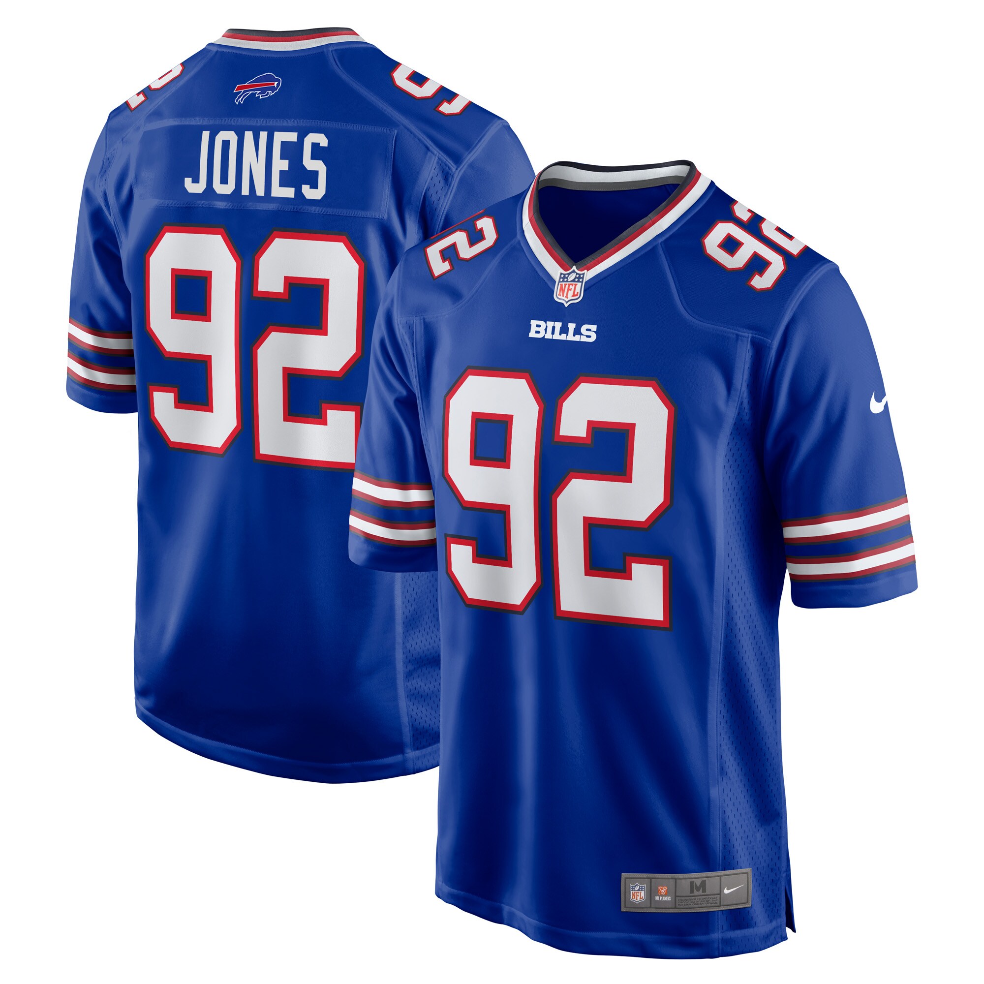 Men's Buffalo Bills DaQuan Jones Royal Game Player Jersey JS1253 nicesnker