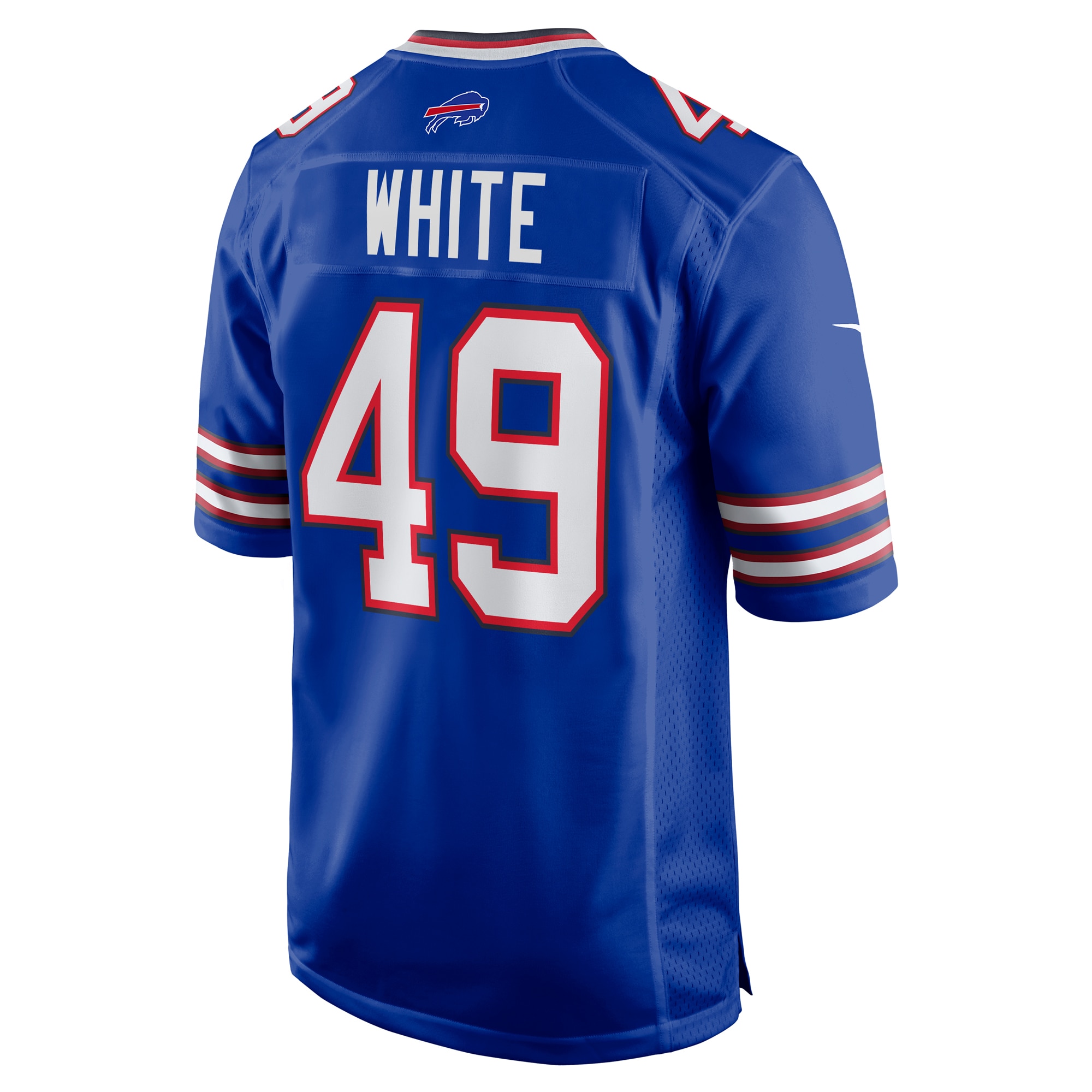 Men's Buffalo Bills DaShaun White Royal Team Game Jersey JS8668 nicesnker - Image 3