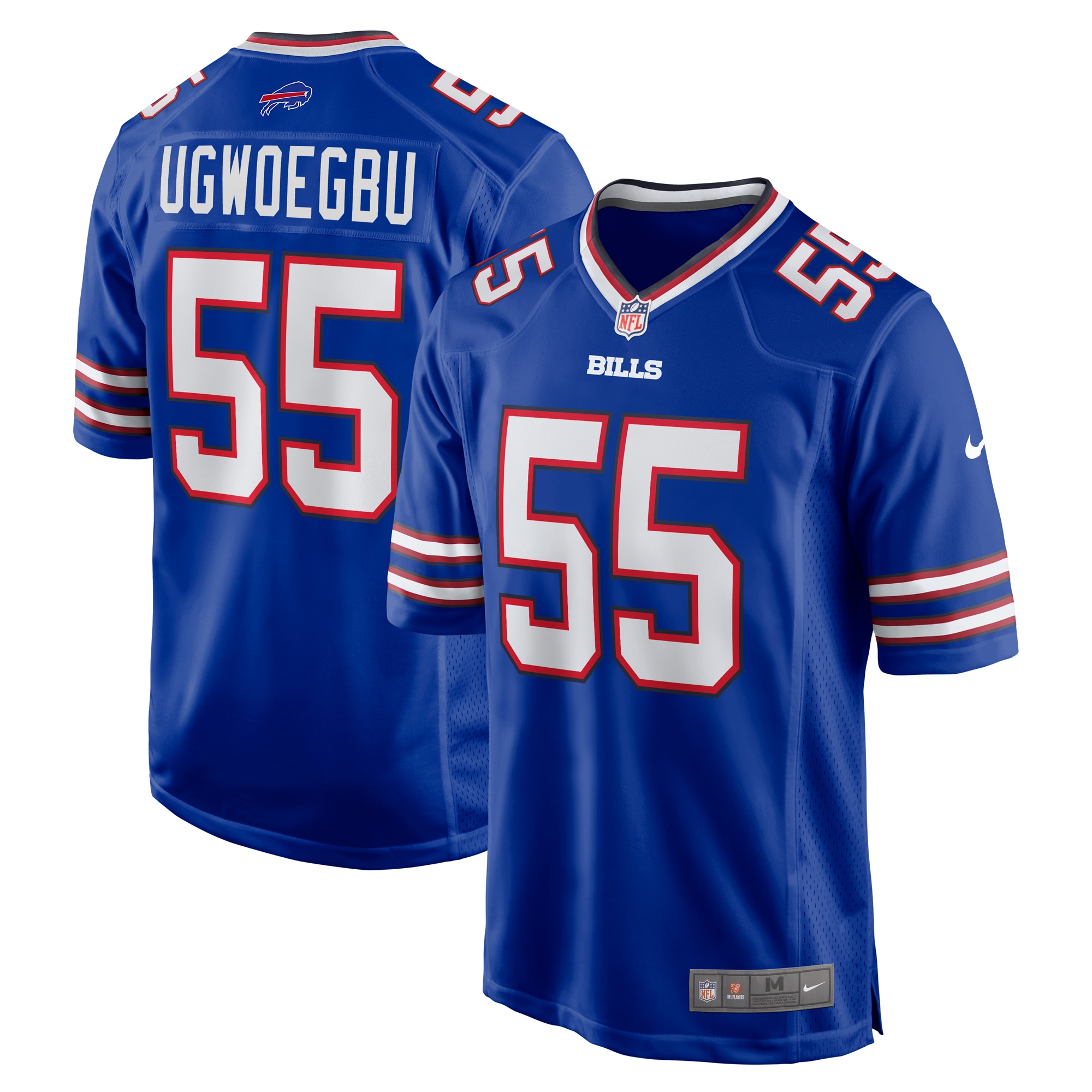 Men's Buffalo Bills David Ugwoegbu Royal Game Jersey JS5526 nicesnker