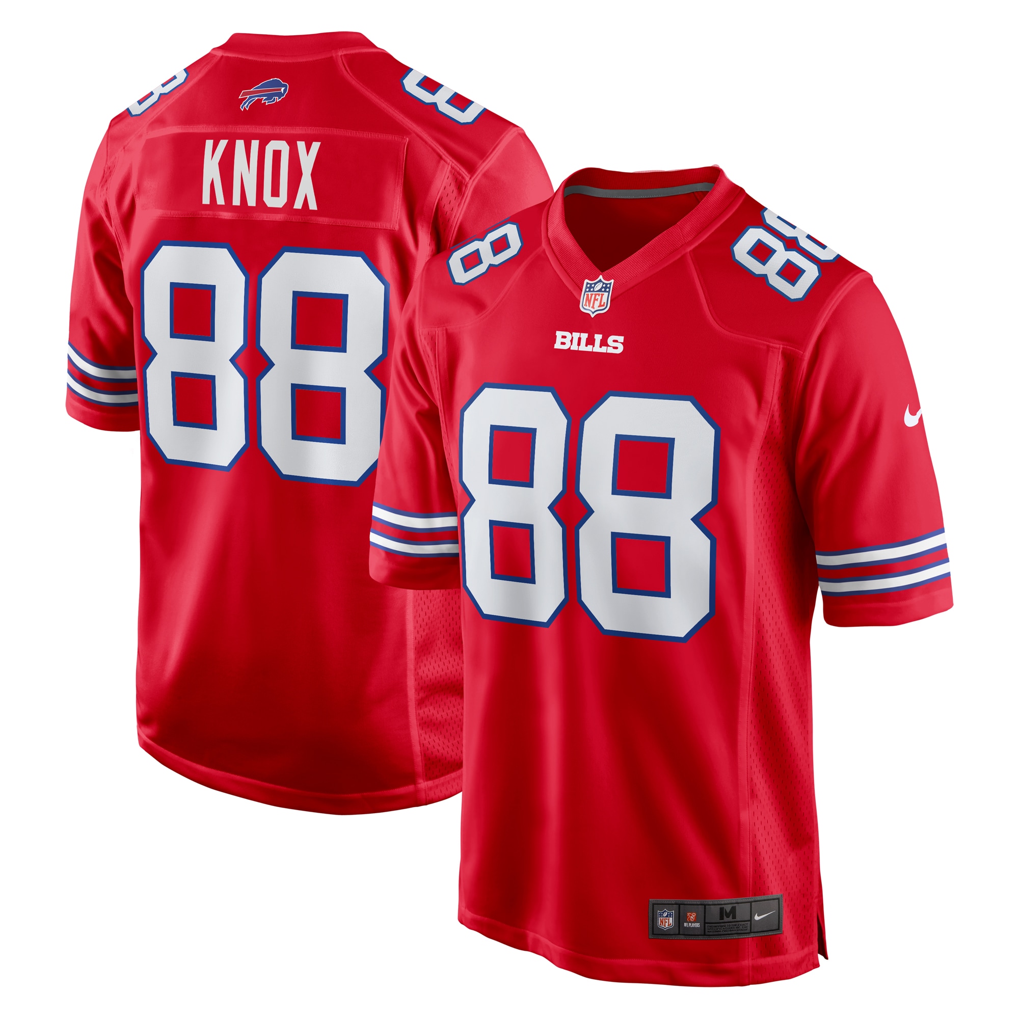 Men's Buffalo Bills Dawson Knox Red Alternate Game Jersey JS1248 nicesnker