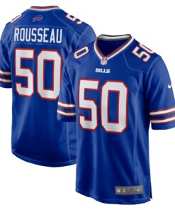 Men's Buffalo Bills Gregory Rousseau Royal Game Player Jersey JS3516 nicesnker