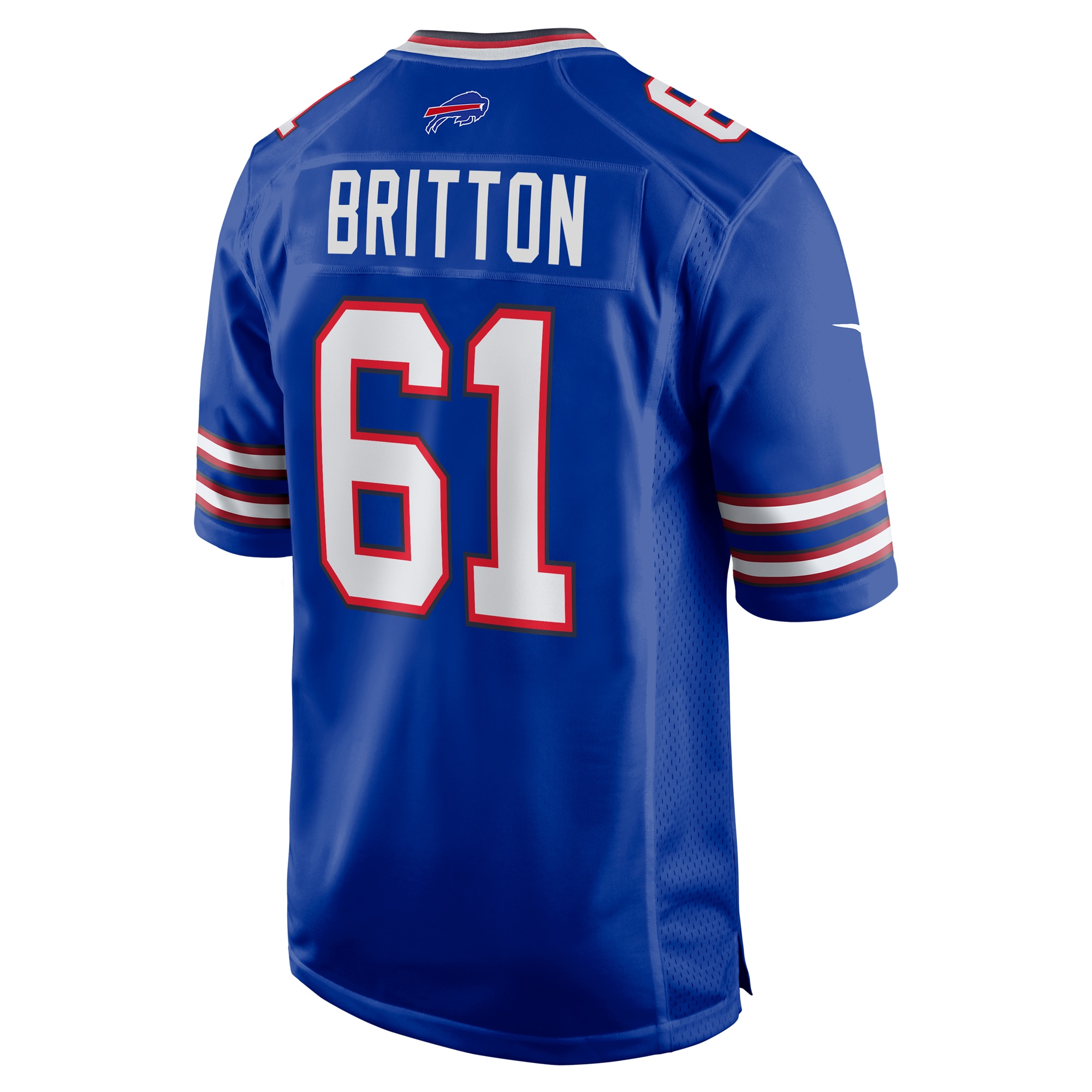 Men's Buffalo Bills Gunner Britton Royal Game Jersey JS7670 nicesnker - Image 3