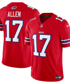 Men's Buffalo Bills Josh Allen Red Vapor F.U.S.E. Limited Jersey JS7623 nicesnker