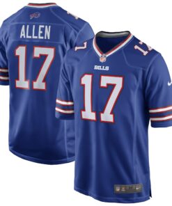 Men's Buffalo Bills Josh Allen Royal Team Game Player Jersey JS7529 nicesnker