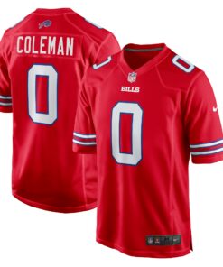 Men's Buffalo Bills Keon Coleman Red Alternate Game Jersey JS9103 nicesnker