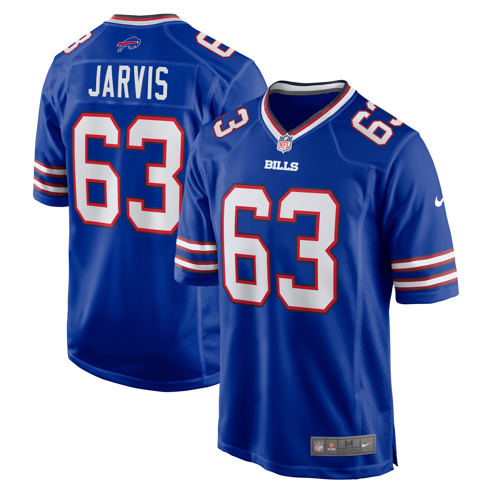 Men's Buffalo Bills Kevin Jarvis Royal Team Game Jersey JS9265 nicesnker