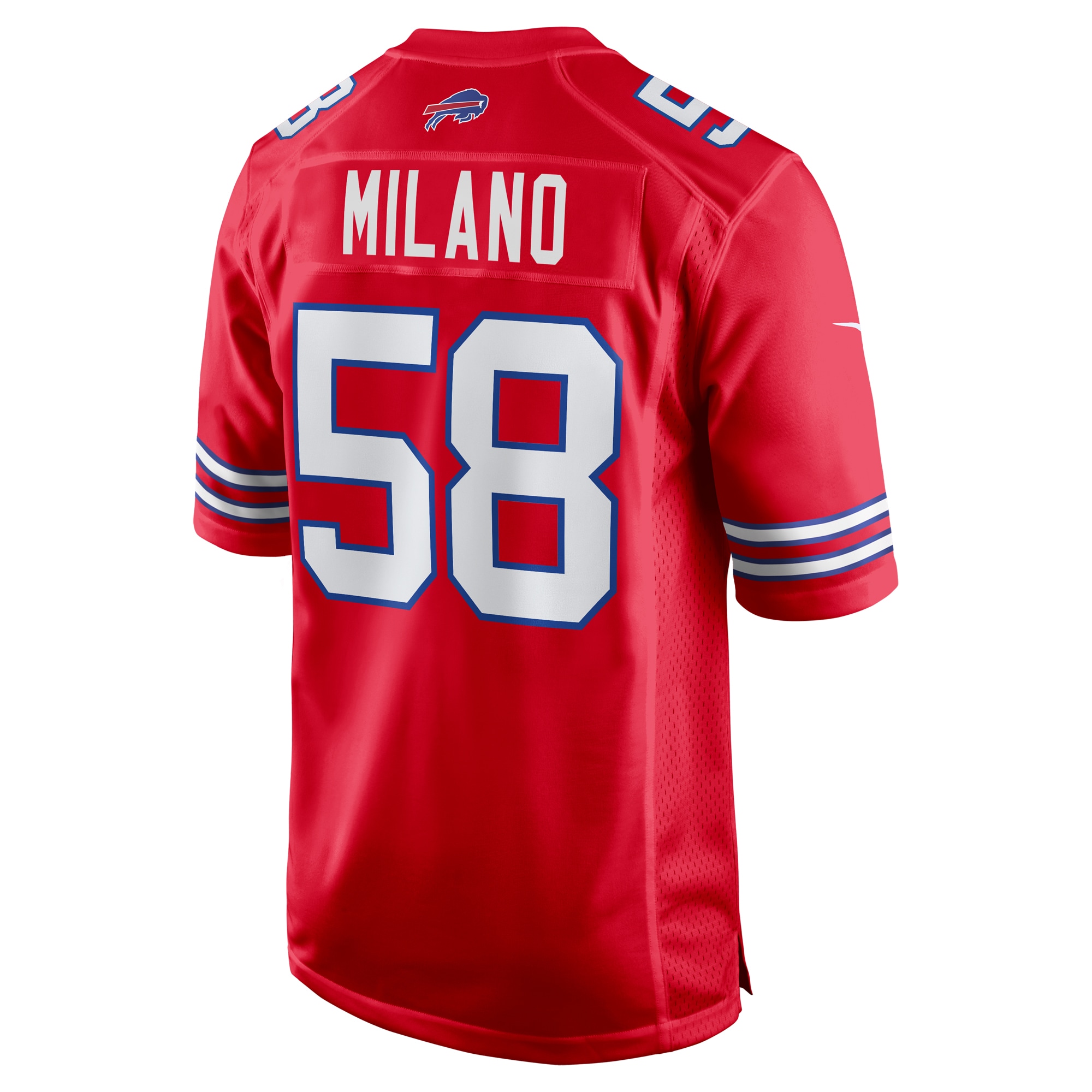 Men's Buffalo Bills Matt Milano Red Alternate Game Jersey JS6341 nicesnker - Image 3