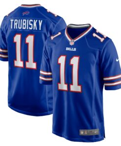 Men's Buffalo Bills Mitchell Trubisky Royal Game Jersey JS3783 nicesnker