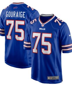 Men's Buffalo Bills Richard Gouraige Royal Team Game Jersey JS1114 nicesnker