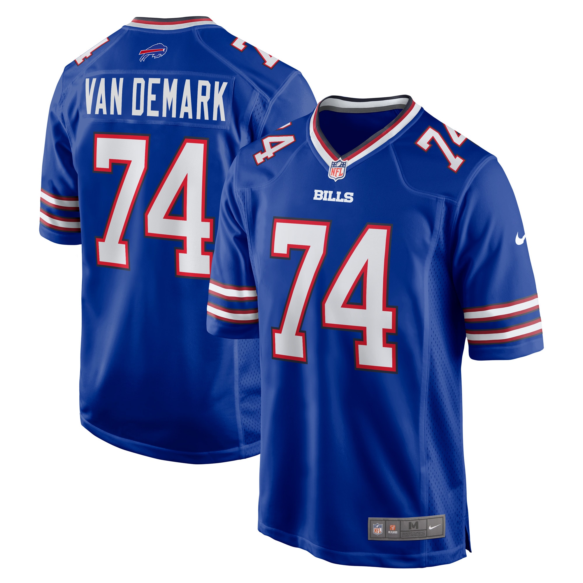 Men's Buffalo Bills Ryan Van Demark Royal Game Player Jersey JS9017 nicesnker