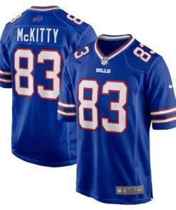 Men's Buffalo Bills Tre McKitty Royal Team Game Jersey JS8124 nicesnker
