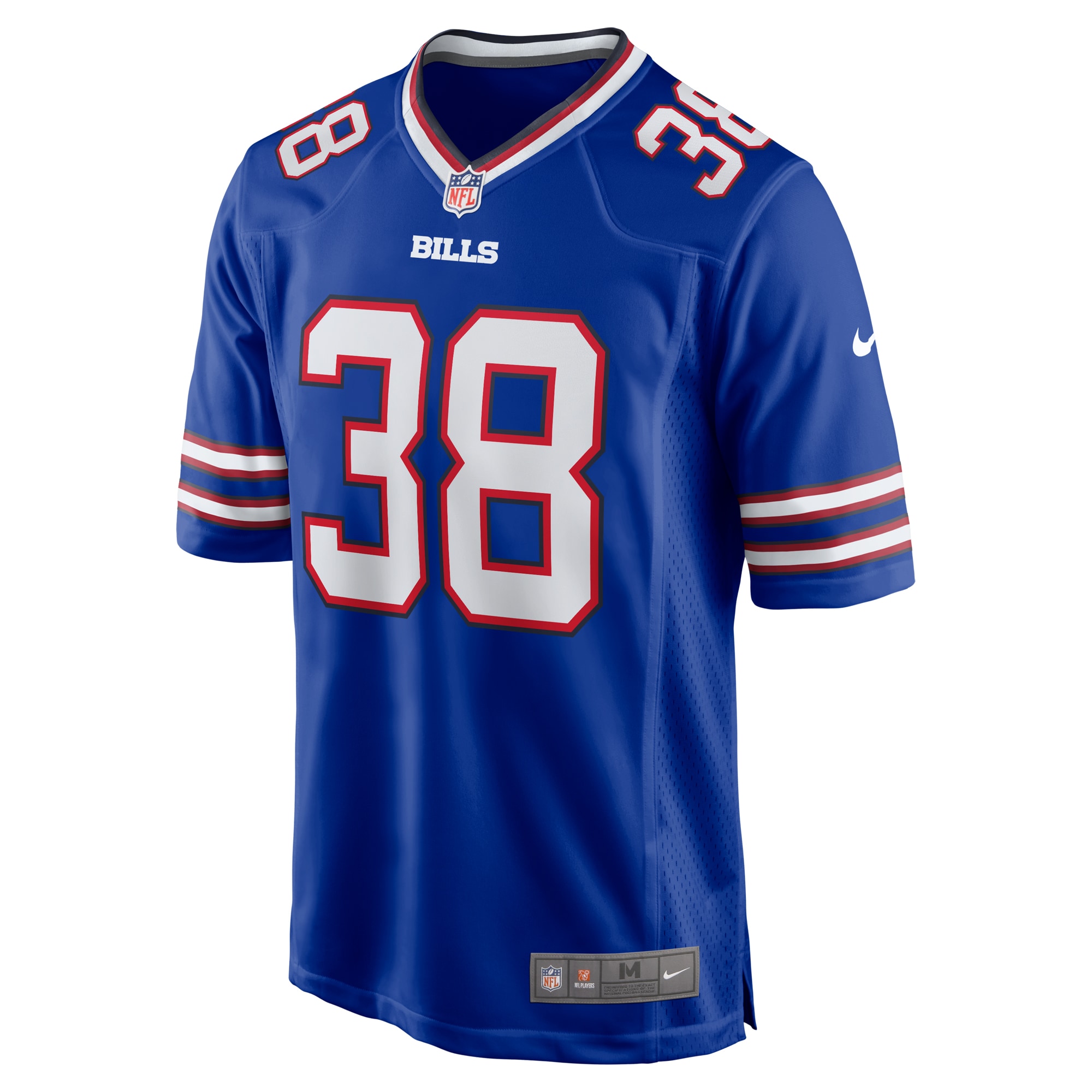 Men's Buffalo Bills Tre Norwood Royal Team Game Jersey JS4563 nicesnker - Image 2