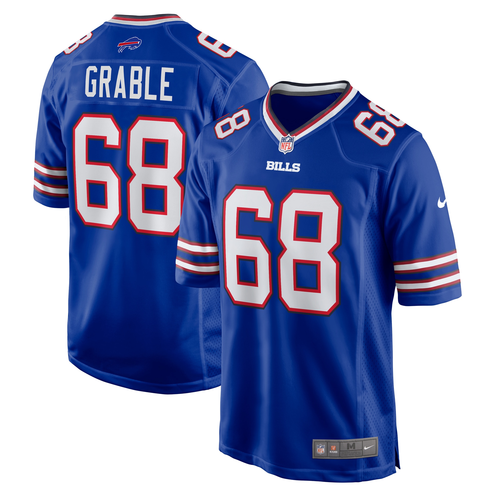 Men's Buffalo Bills Tylan Grable Royal Game Jersey JS3289 nicesnker
