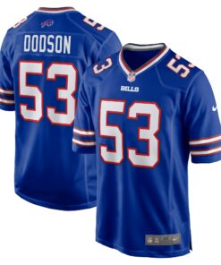 Men's Buffalo Bills Tyrel Dodson Royal Game Player Jersey JS2501 nicesnker