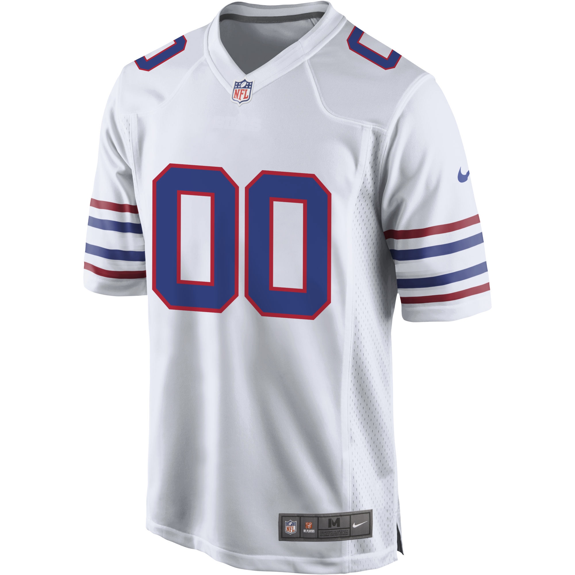 Men's Buffalo Bills White Alternate Custom Game Jersey JS2649 nicesnker - Image 2