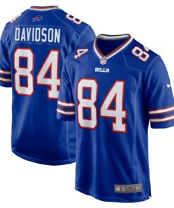 Men's Buffalo Bills Zach Davidson Royal Game Player Jersey JS3182 nicesnker