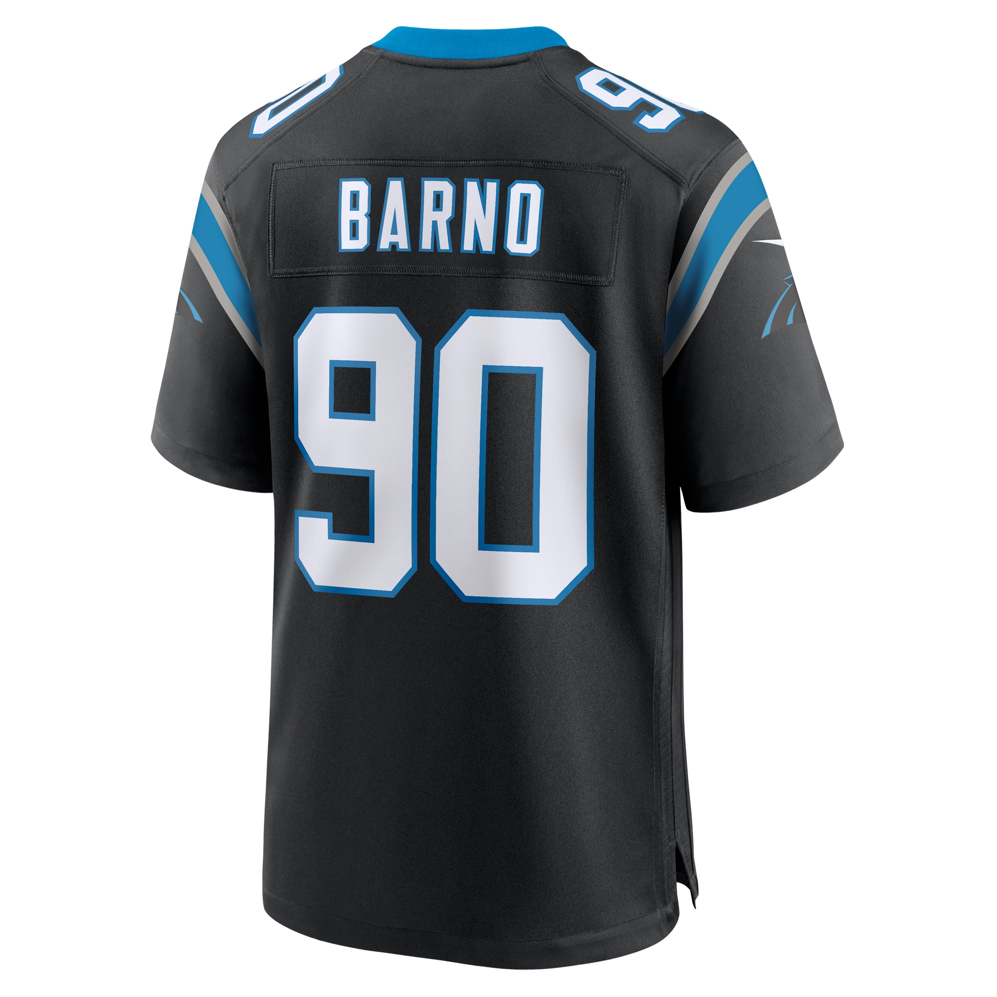 Men's Carolina Panthers Amare Barno Black Team Game Jersey JS2831 nicesnker - Image 3