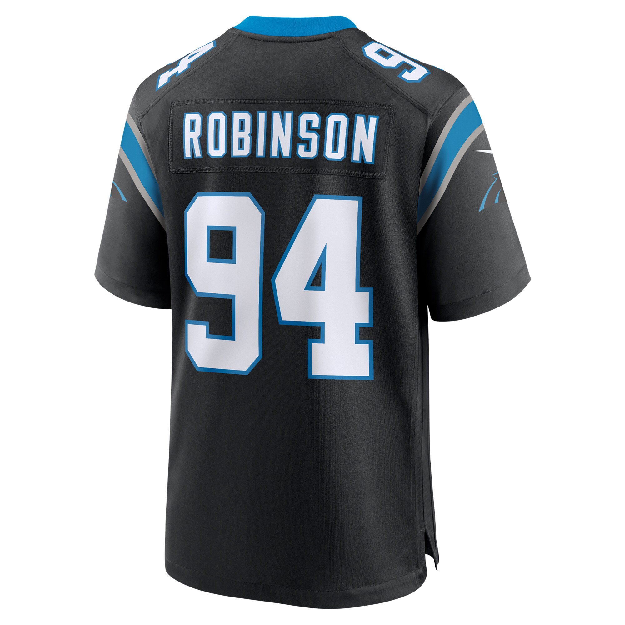 Men's Carolina Panthers A'Shawn Robinson Black Game Jersey JS6258 nicesnker - Image 3