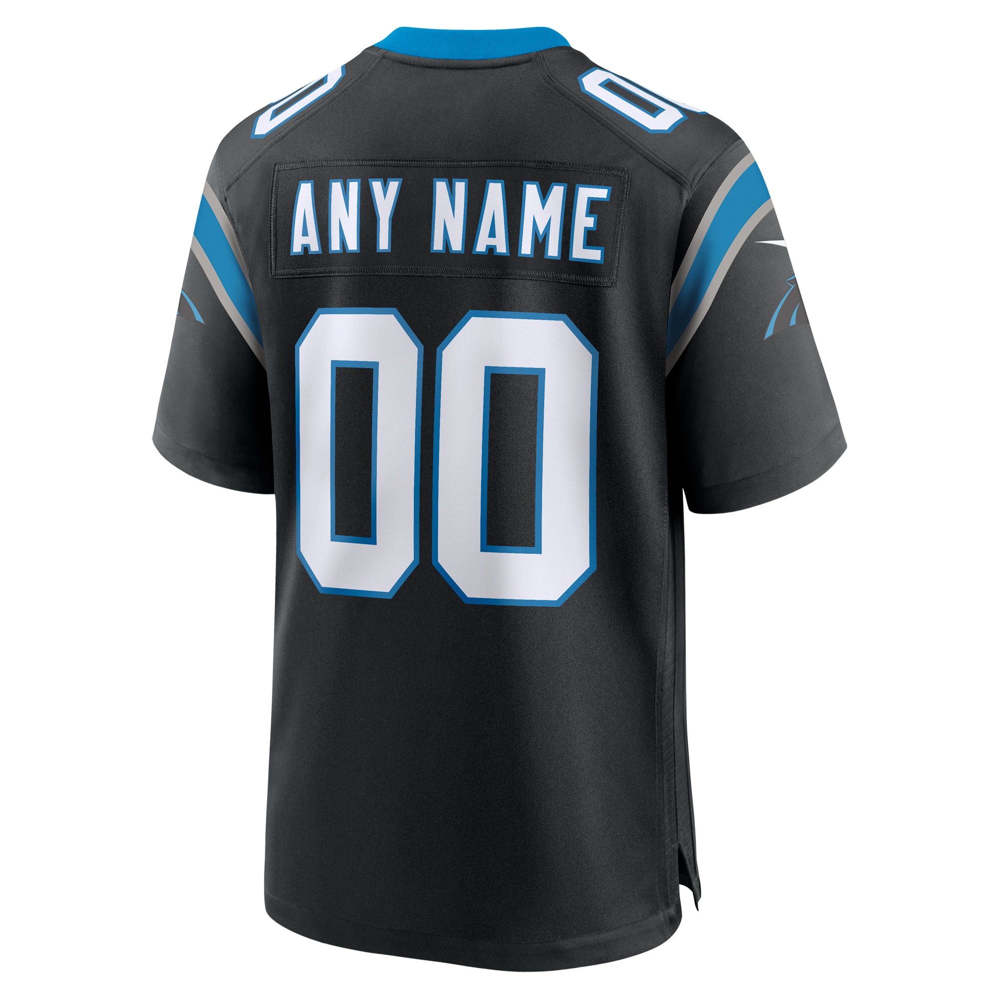 Men's Carolina Panthers Black Custom Game Jersey JS2939 nicesnker - Image 3