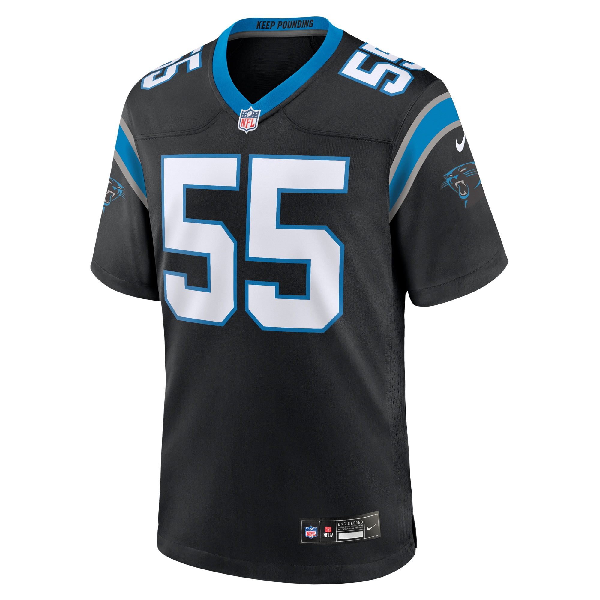 Men's Carolina Panthers Blake Martinez Black Game Jersey JS3397 nicesnker - Image 2